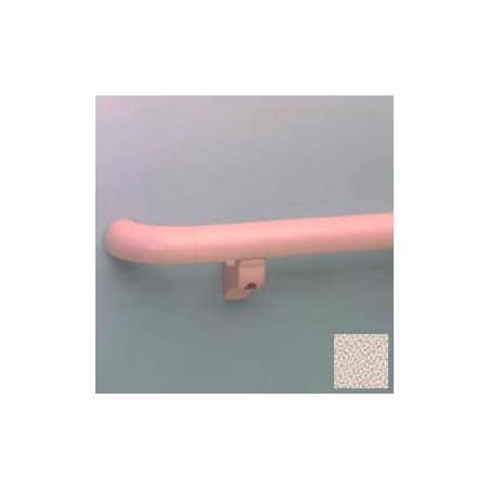 Pawling Round Handrail, 1-1/2" Grip, Aluminum Retainer, 12' Long, Khaki Brown BR-1200-12-682